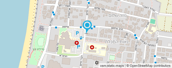 מפת הגעה אל בי"ח לניאדו- מחלקת טיפול נמרץ