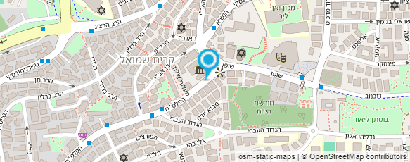 מפת הגעה אל בי"ח הדסה-היחידה לפסיכיאטריה של הילד והמתבגר