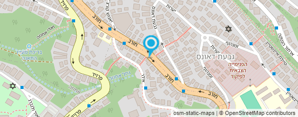 מפת הגעה אל מזור אורי-פסיכותרפיסט