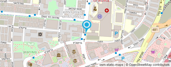 מפת הגעה אל בי"ח ליס-מרפאת הריון בסיכון גבוה