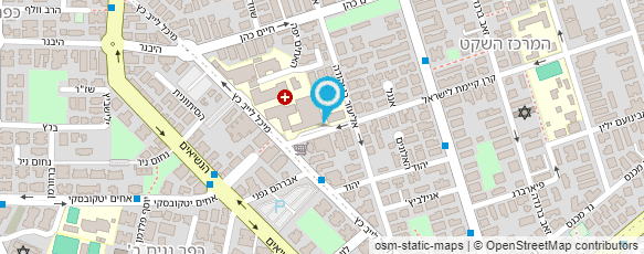 מפת הגעה אל בי"ח רבין(השרון)-מרפאת סחרחורת וטינטון