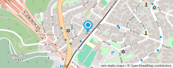 מפת הגעה אל עמותת מלב"ב