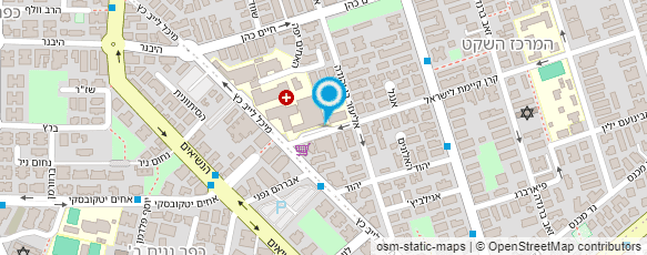 מפת הגעה אל בי"ח רבין (השרון)-שירות לעבודה סוציאלית