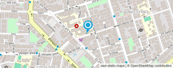 מפת הגעה אל בי"ח רבין (השרון)-מרפאת שירות הלייזר