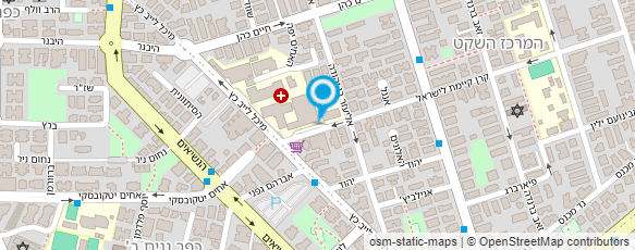 מפת הגעה אל בי"ח רבין (השרון)- מחלקה פנימית ד'