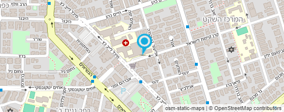 מפת הגעה אל בי"ח רבין (השרון)- מערך לקרדיולוגיה