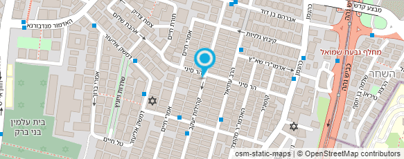 מפת הגעה אל פינת החן