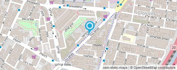 מפת הגעה אל מנהלת ליגת העל בכדורסל