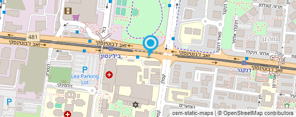 מפת הגעה אל בי"ח רבין (בילינסון)- מכון לפיזיותרפיה