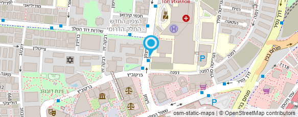 מפת הגעה אל בי"ח איכילוב-כירורגיה אנדוסקופית מתקדמת-מחלקה