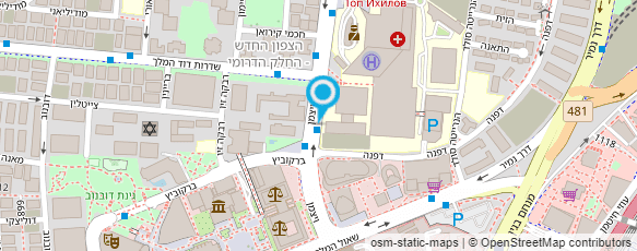 מפת הגעה אל בי"ח איכילוב-מחלקת אישפוז מערך המטולוגיה