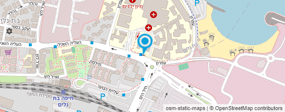 מפת הגעה אל בי"ח רמב"ם(מאייר)-מחלקת ילדים ב'