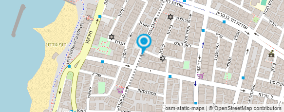 מפת הגעה אל אביעזר עדי-מרפאה בעיסוק