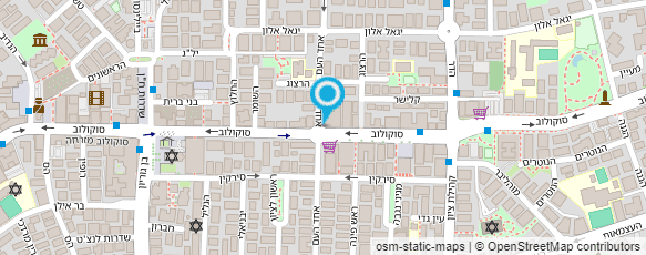 מפת הגעה אל עפרה קנר עיצוב שיער