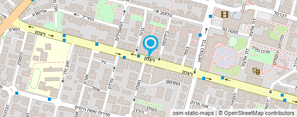 מפת הגעה אל גליה דור-מרפאה בעיסוק