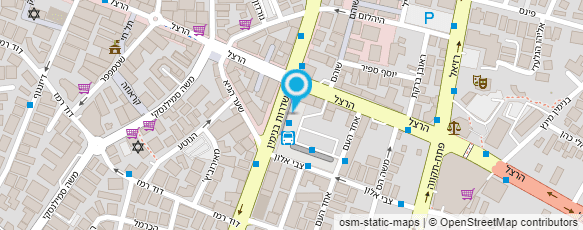 מפת הגעה אל תחנה מרכזית נתניה-אגד