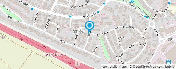 מפת הגעה אל רותי רביב - סדנאות לאמנות