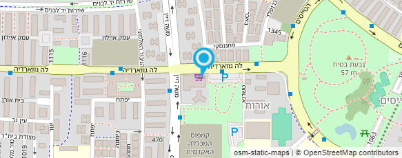 מפת הגעה אל פיצה המשולש