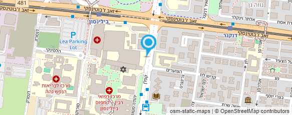 מפת הגעה אל מוניות בלינסון