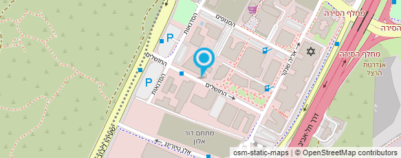 מפת הגעה אל פרופ' בכר גדעון