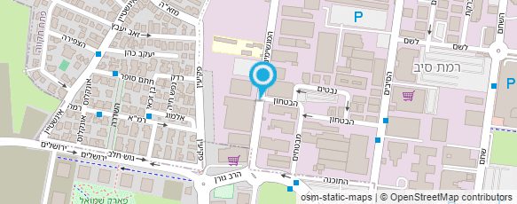 מפת הגעה אל דואר ישראל