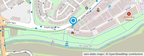 מפת הגעה אל בר מסעדה barzal 1