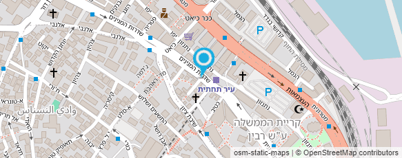 מפת הגעה אל בית פלוס בעיר