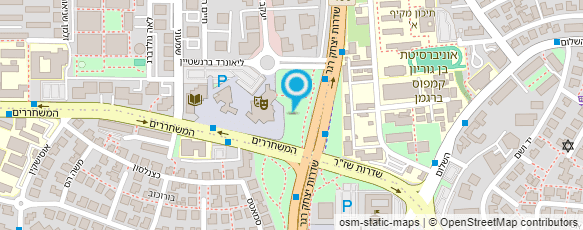 מפת הגעה אל המשכן לאמנויות הבמה