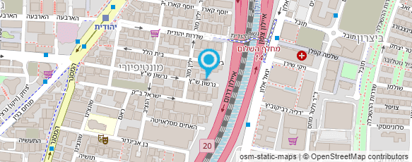 מפת הגעה אל שלי אללוף-לימודי ריקוד ותנועה