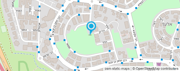 מפת הגעה אל מוקד עירוני אלעד