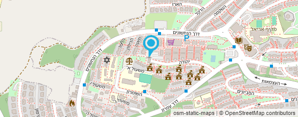 מפת הגעה אל מוקד עירוני אריאל