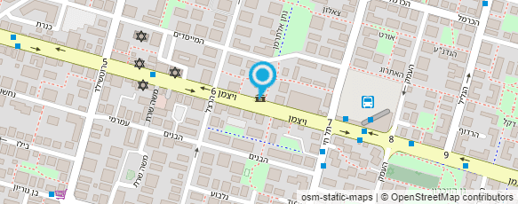 מפת הגעה אל מוקד עירוני כפר-סבא