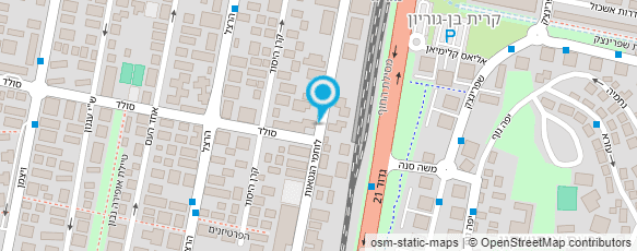 מפת הגעה אל חניון משה