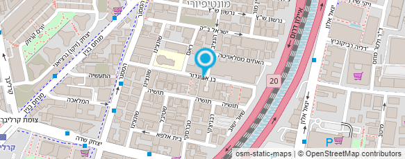 מפת הגעה אל סטודיו בי.אי-Studio BA