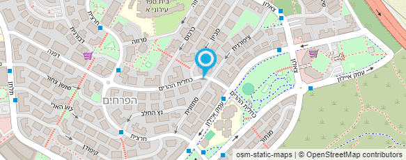 מפת הגעה אל חני הרמן פיזיותרפיסטית לילדים