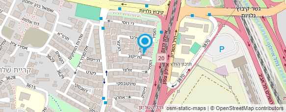 מפת הגעה אל המוביל הארצי המקורי