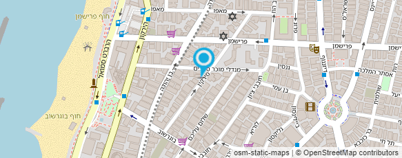 מפת הגעה אל בן גוטר-שירותי מוזיקה