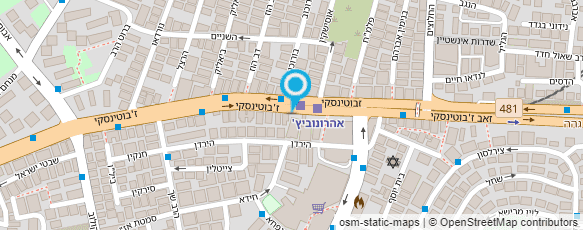 מפת הגעה אל פינת היופי טוני מפת הגעה אל פינת היופי טוני