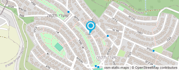 מפת הגעה אל גן קטקטון - ציפי