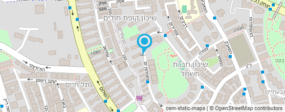 מפת הגעה אל רזיאל-עיסוי ורפלקסולוגיה