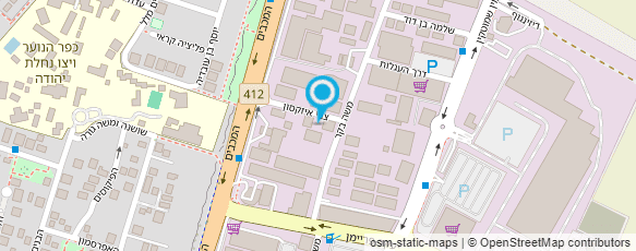 מפת הגעה אל מוסך א. אהרון