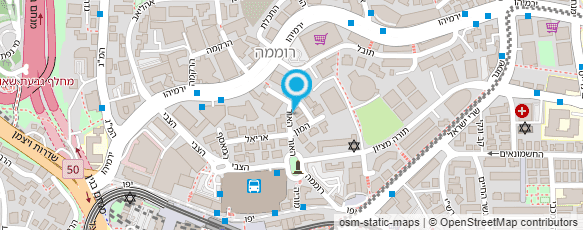 מפת הגעה אל המרכז לעדשות מגע