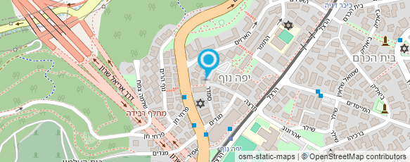 מפת הגעה אל גיחון ענת פסיכוטראפיסטית בתנועה