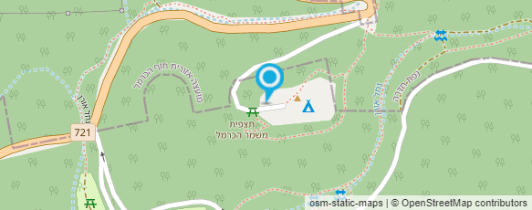 מפת הגעה אל חוות משמר הכרמל