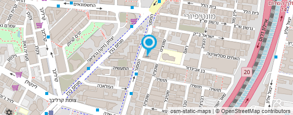 מפת הגעה אל מסעדת בית החומוס