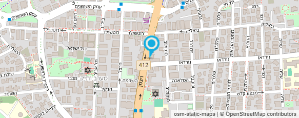 מפת הגעה אל פלאפל דוד מזרחי