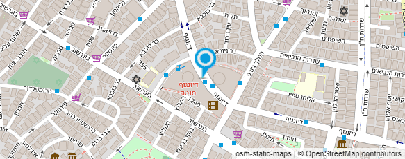 מפת הגעה אל גלריה יניב לזכוכית