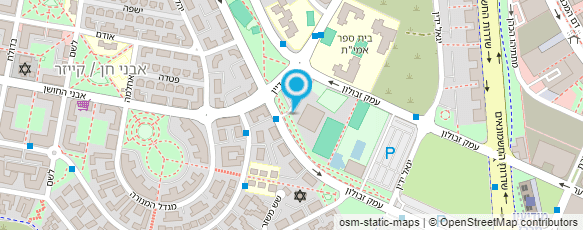 מפת הגעה אל מרכז הספורט העירוני