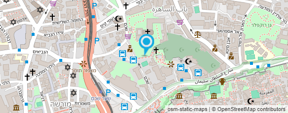 מפת הגעה אל גן הקבר