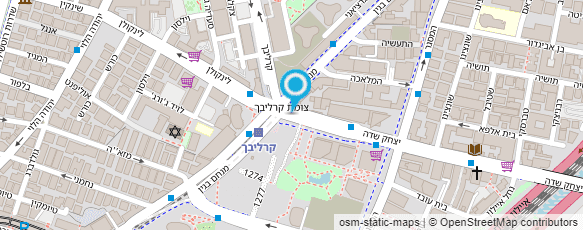 מפת הגעה אל חניון אבינרי